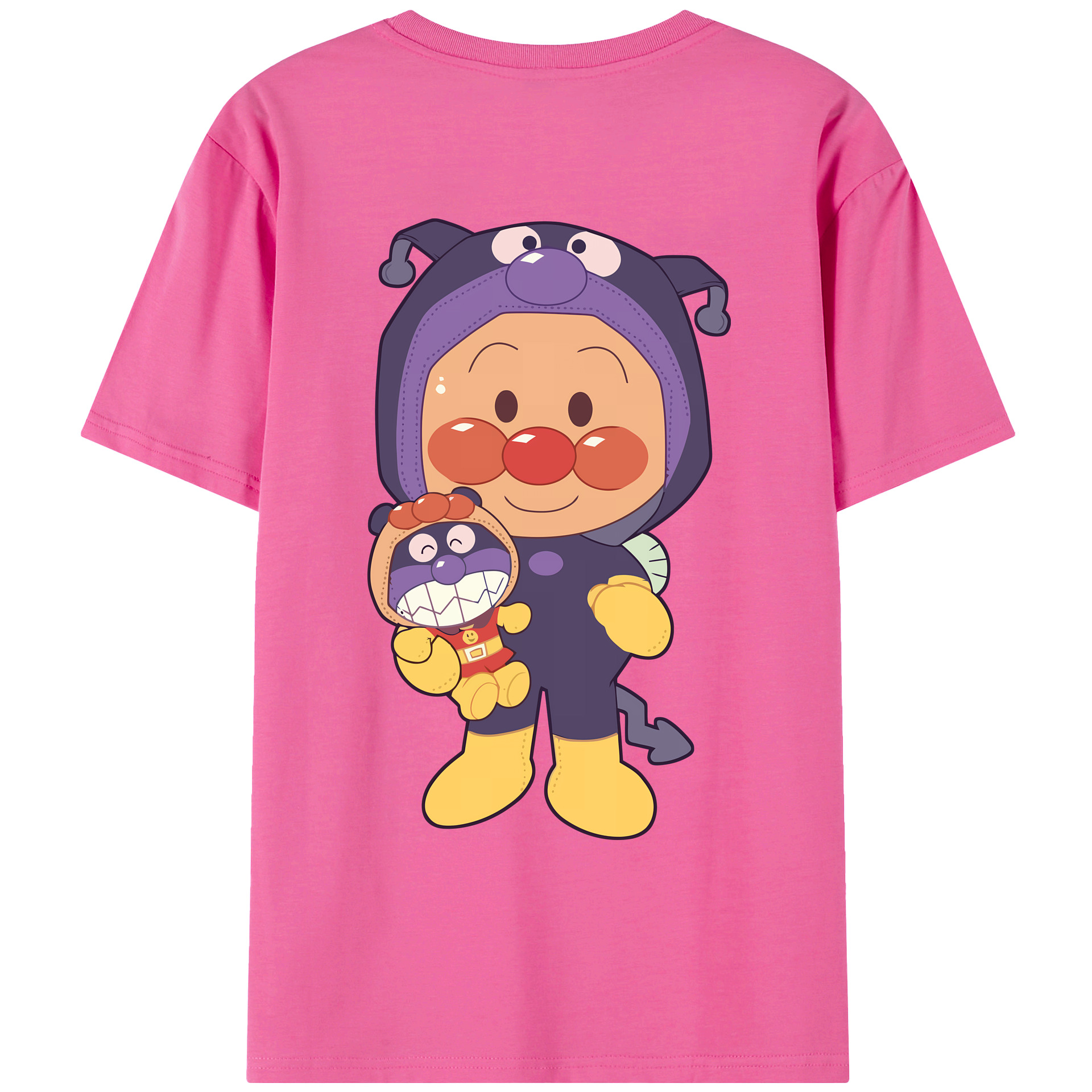 アンパンマン Anpanman レディース半袖Tシャツ(バックプリント)